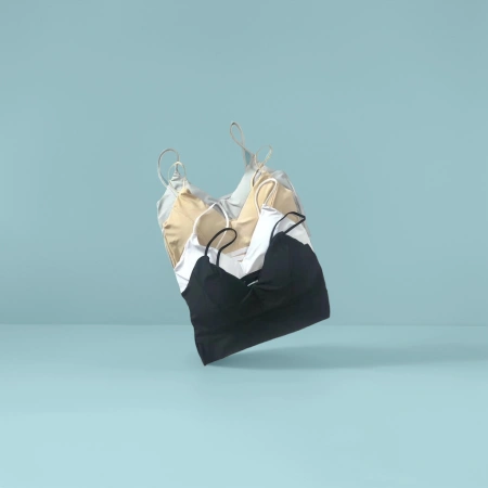 Black, beige, white and light gray are available in four colors: halter top and pure cotton slimming basic style Black, beige, white and light gray are available in four colors: halter top and pure cotton slimming basic style